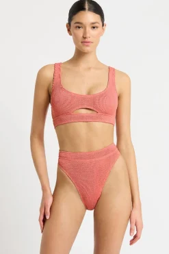 Savannah Brief in Coral Lurex