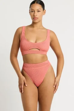 Savannah Brief in Coral Lurex