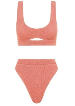 Savannah Brief in Coral Lurex