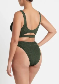 Savannah High Waist Brief in Khaki
