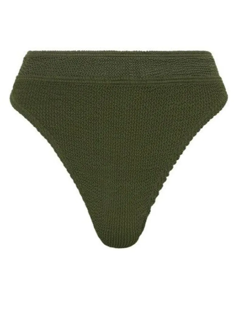 Savannah High Waist Brief in Khaki