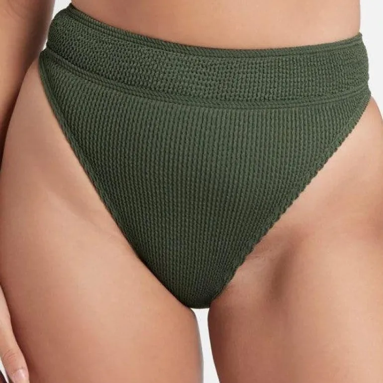 Savannah High Waist Brief in Khaki