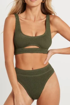 Savannah High Waist Brief in Khaki