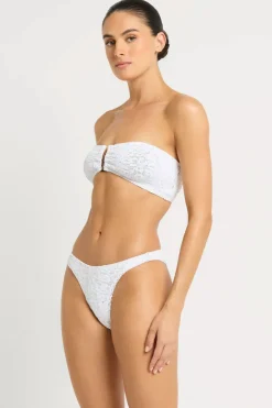 Scene Bikini Brief in White Optic Leopard