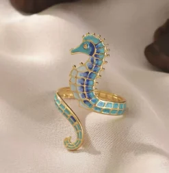 Seahorse Open Ring