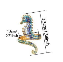 Seahorse Open Ring