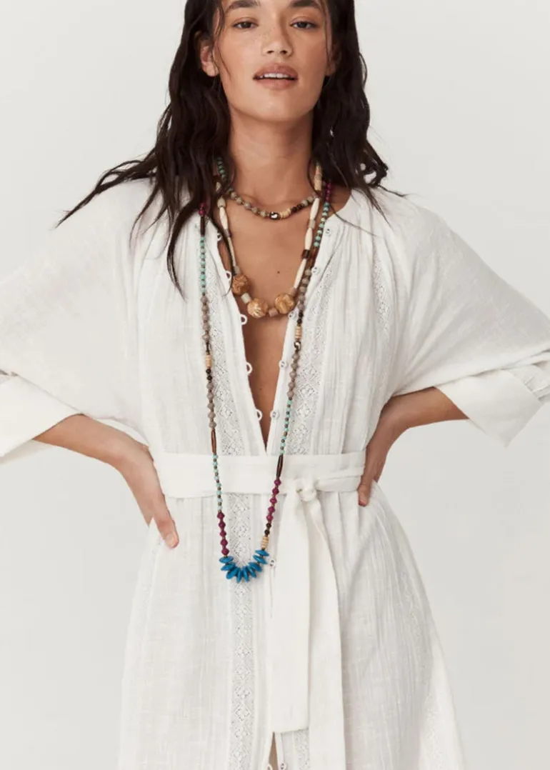 Serendipity Lace Button Through Dress