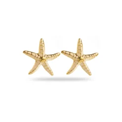Starfish Earrings with Enamel