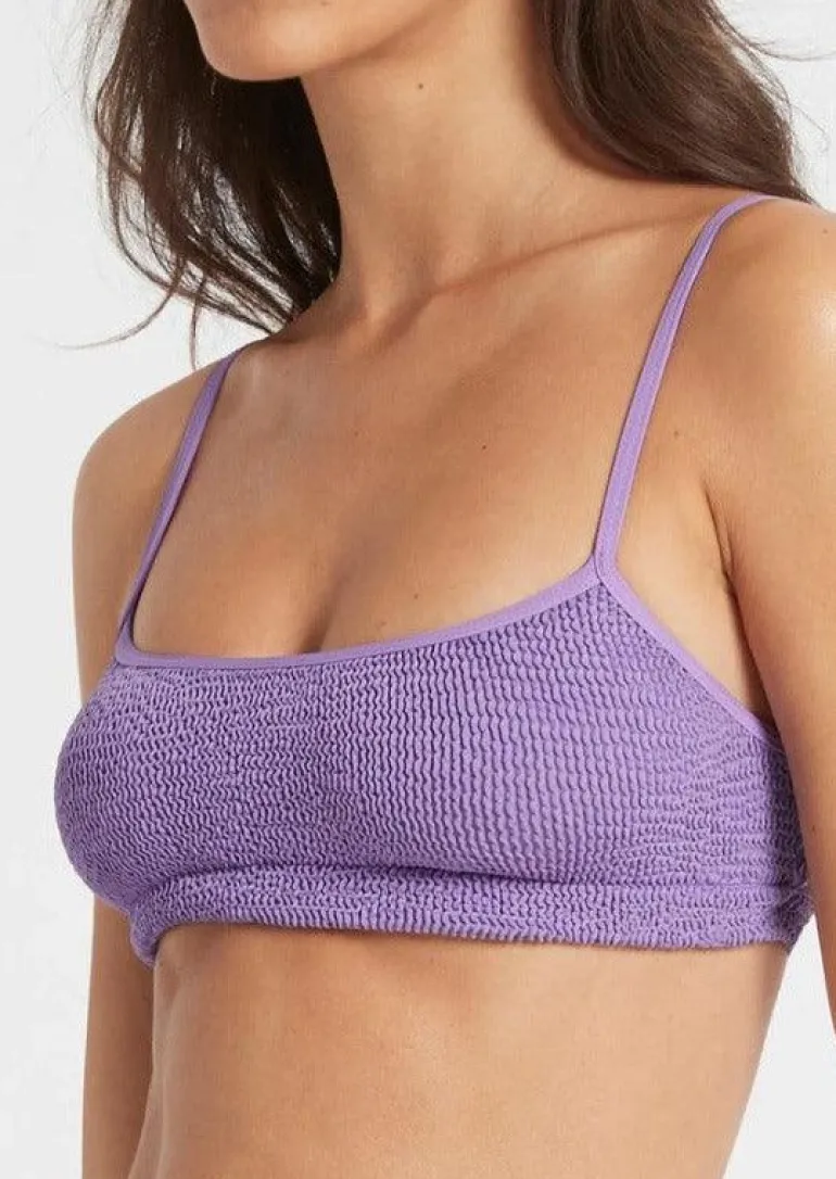 Strap Saint Bikini Top in Mauve Eco