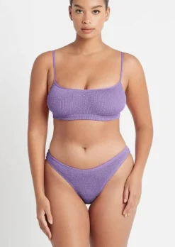 Strap Saint Bikini Top in Mauve Eco