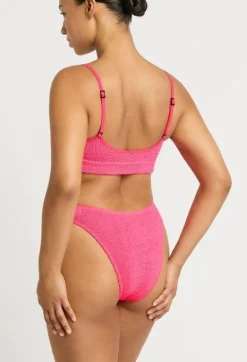 Strap Saint Bikini Top in Neon Azalea