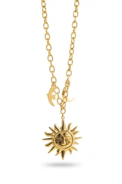 Sun and Moon Pendant Necklace