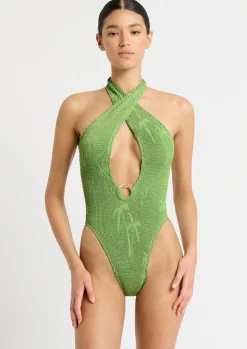 Tatiana One Piece in Matcha Palm