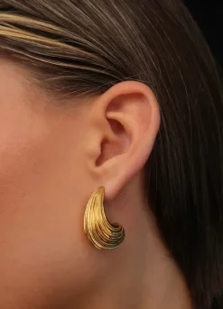 Textured Tear Drop Earrings