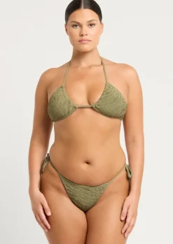 The Anisha Bikini Brief in Sage Tiger
