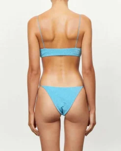 The Crop Top Turquoise Lurex