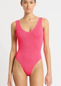 The Mara One Piece Swimsuit in Neon Azalea