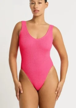 The Mara One Piece Swimsuit in Neon Azalea