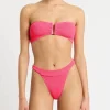 The Milo Bikini Brief in Neon Azalea