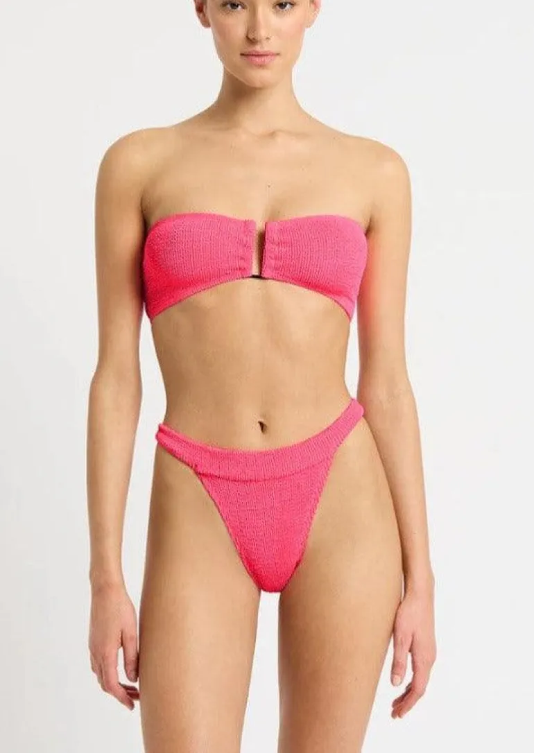 The Milo Bikini Brief in Neon Azalea