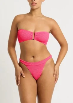 The Milo Bikini Brief in Neon Azalea