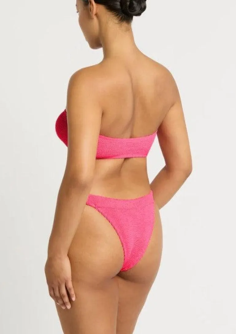 The Milo Bikini Brief in Neon Azalea
