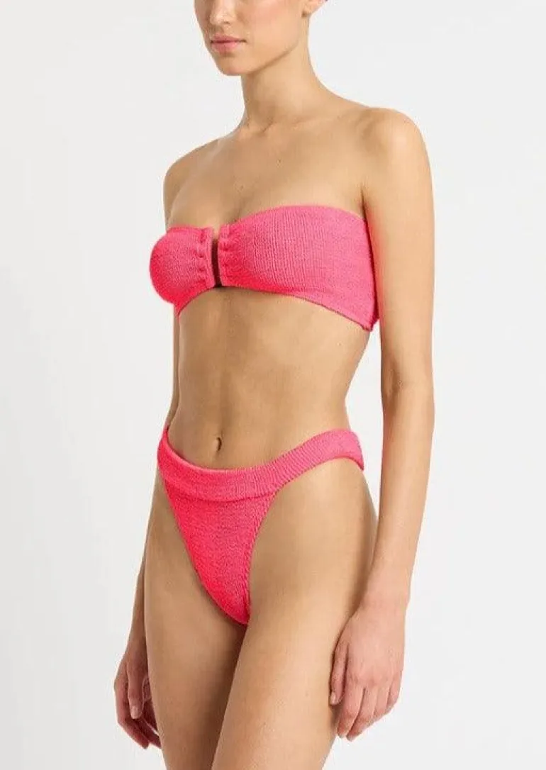 The Milo Bikini Brief in Neon Azalea