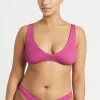 The Scout Bikini Top in Fuchsia Shimmer