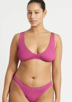 The Scout Bikini Top in Fuchsia Shimmer