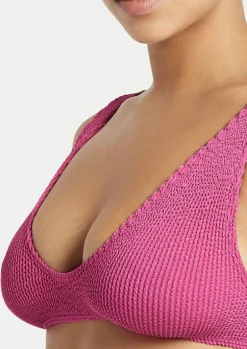 The Scout Bikini Top in Fuchsia Shimmer