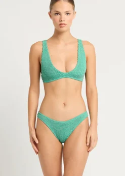 The Sign Bikini Brief in Lagoon Lurex