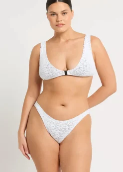 The Sign Bikini Brief in White Optic Leopard