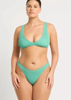 The Sign Bikini Brief in Lagoon Lurex