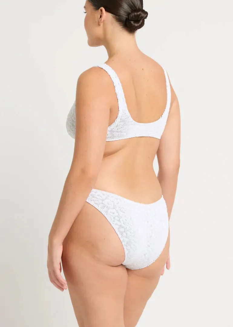 The Sign Bikini Brief in White Optic Leopard