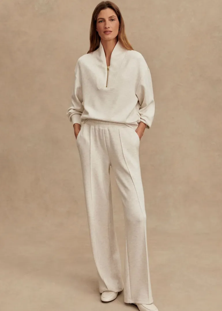 The Wide Leg Pant 28" in Ivory