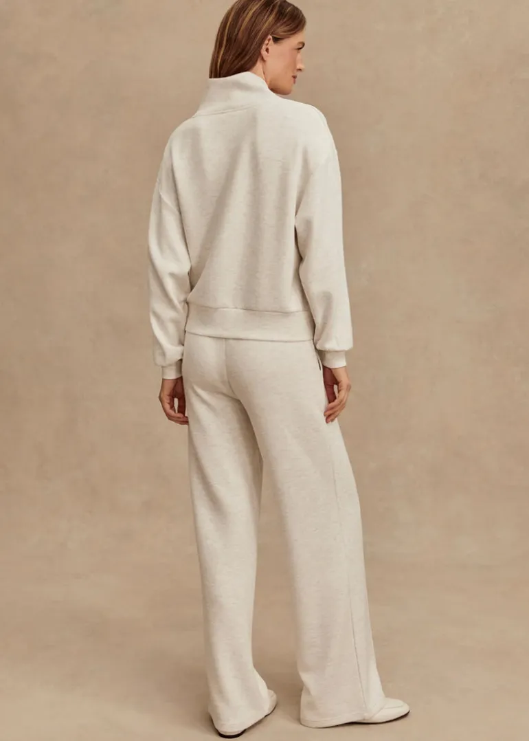 The Wide Leg Pant 28" in Ivory