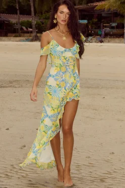 Vacanza Maxi Dress in Anacapri Lemon