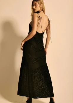 Velvet Maxi Slip Dress Highland