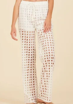 White Box Beach Eyelet Beach Pant