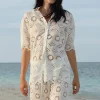 White Broderie Anglaise Shirt Mira