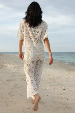 White Broderie Anglaise Shirt Mira
