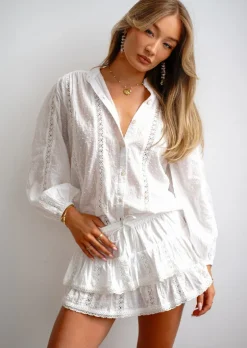 White Embroidery Top Poupette