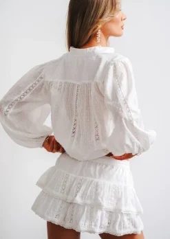 White Embroidery Top Poupette