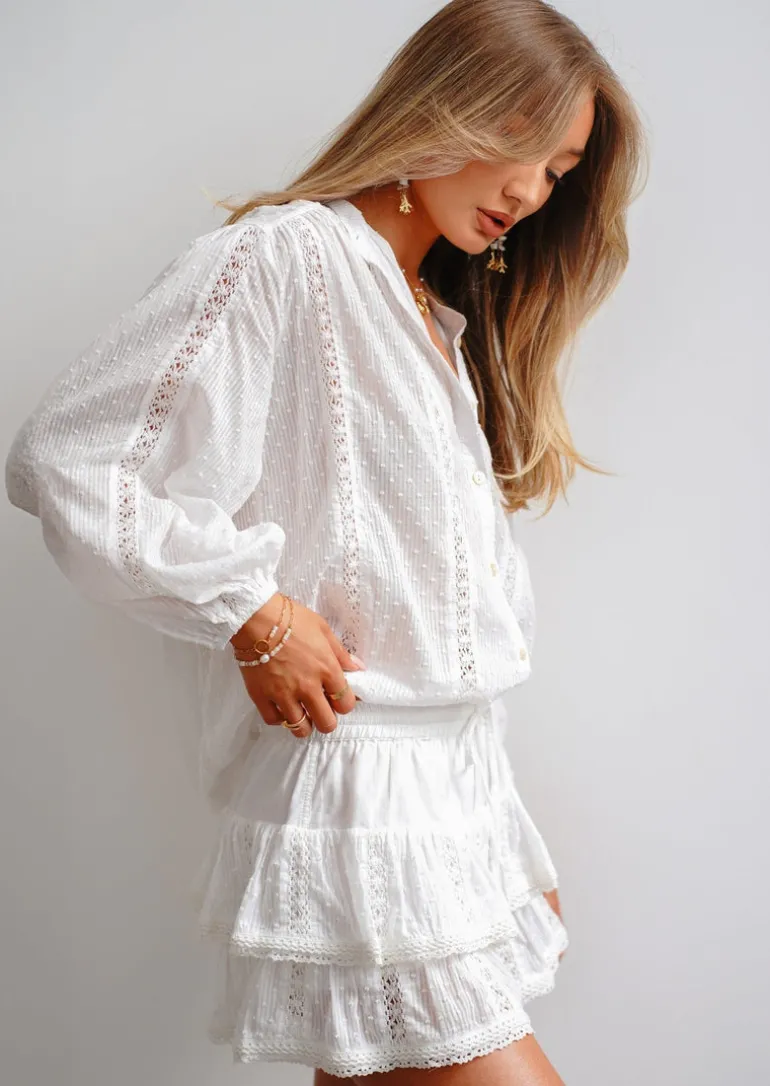 White Embroidery Top Poupette