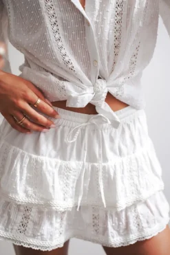 White Embroidery Top Poupette
