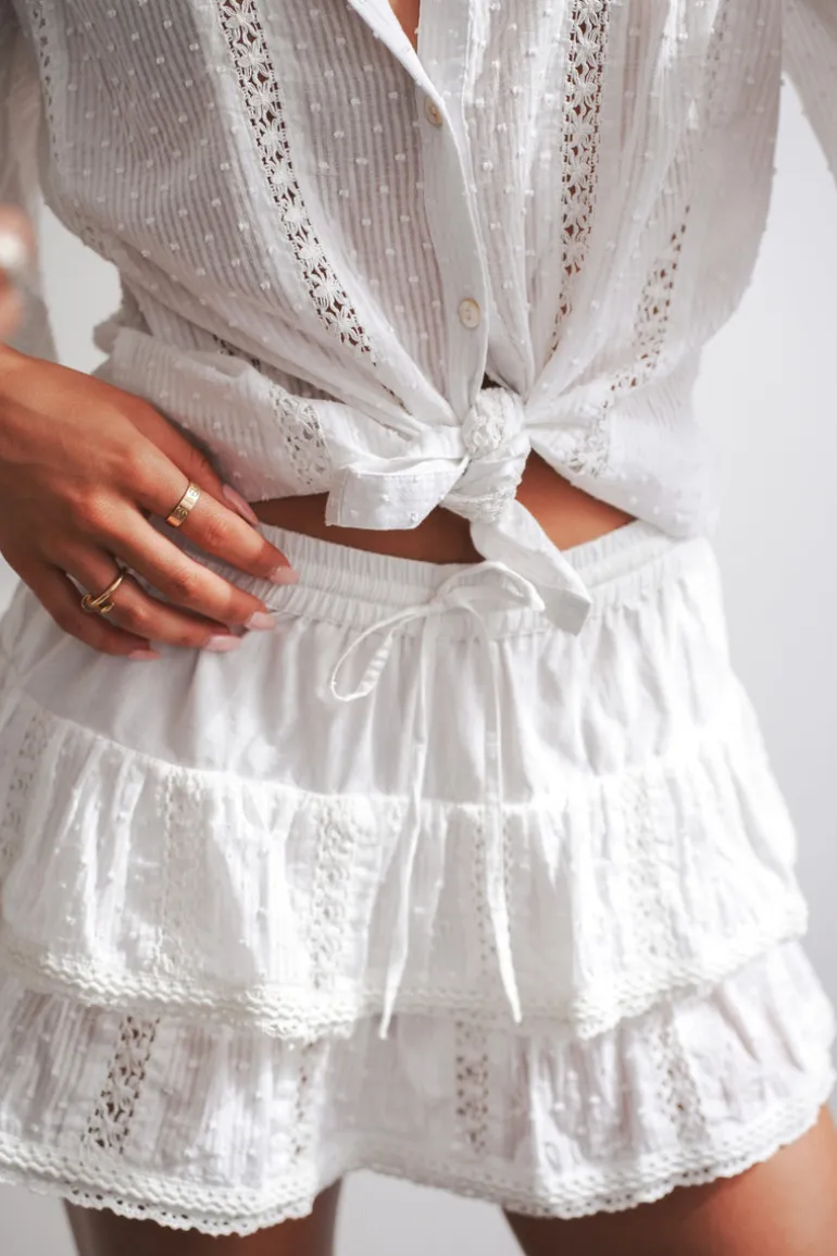 White Embroidery Top Poupette