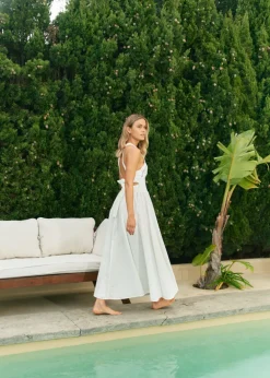 White Mirage Embroidered Endless Summer Maxi Dress