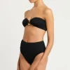 x Georgia Fowler Palmer High Waist Bikini Brief in Black Tiger