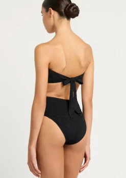 x Georgia Fowler Palmer High Waist Bikini Brief in Black Tiger