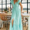 Zanzibar Cotton Carmen Maxi Dress